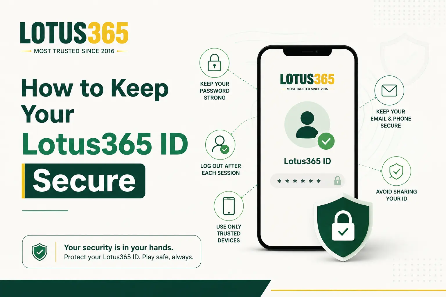 How to keep your Lotus365 ID secure